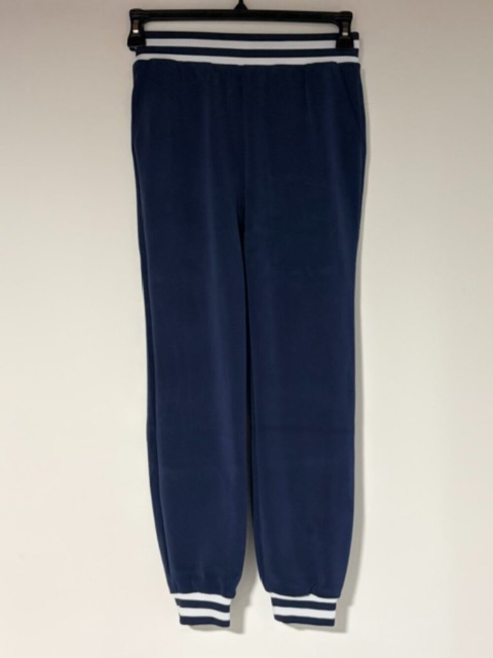 THREADS 4 THOUGHT BLUE AND WHITE JOGGER SWEATPANTS XS